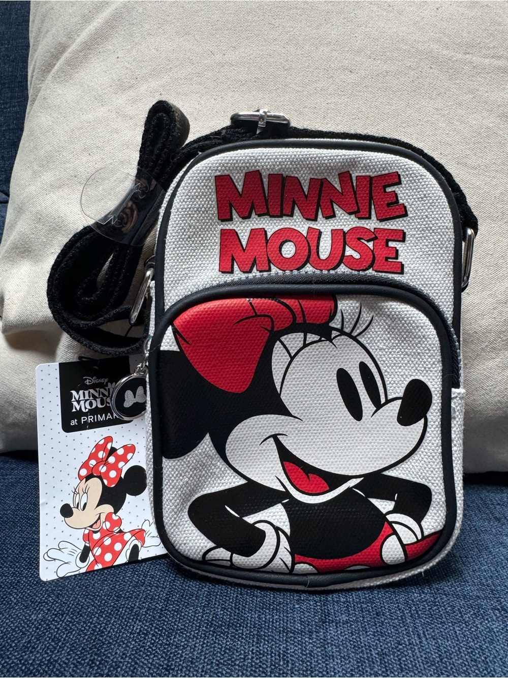 Primark Minnie Mouse White Black Red Crossbody Bag